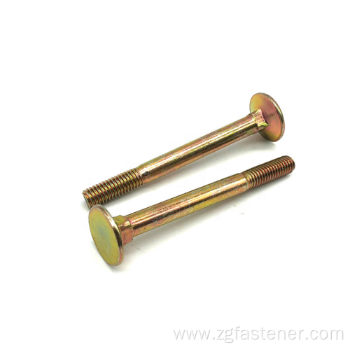 Coloured zinc carriage bolts